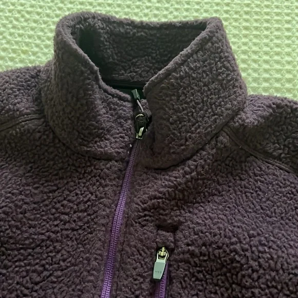 CARHARTT Deep Purple Plum Zip Up JACKET Coat Fleece MEDIUM - Picture 2 of 6